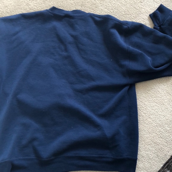 NAVY BLUE CREW- NECK SWEATER - Picture 4 of 4